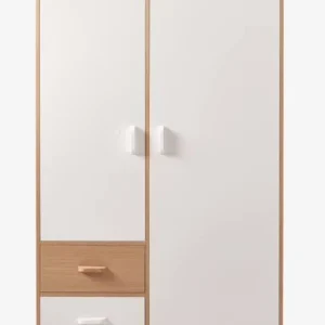 marque pas cher en ligne Armoire 2 Portes + 2 Tiroirs LIGNE HOPLA Blanc – Vertbaudet 10