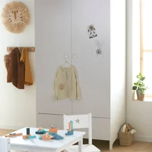 Armoire 2 Portes LIGNE SIRIUS Blanc – Vertbaudet boutique paris 14