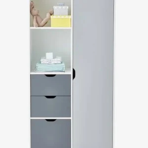 Armoire LIGNE PASSE-PASSE Blanc/gris – Vertbaudet ﻿soldes 12