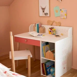 marque pas cher en ligne Bureau Maternelle LIGNE LÉA Blanc – Bois – Vertbaudet 18