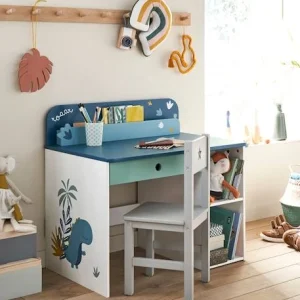 magasin solde Bureau Maternelle ROAAR Blanc Moyen Uni Avec Decor – Vertbaudet 10