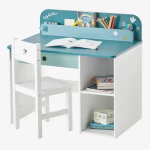 magasin solde Bureau Maternelle ROAAR Blanc Moyen Uni Avec Decor – Vertbaudet 12