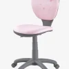 soldes en ligne Chaise De Bureau Enfant à Roulettes Rose – Vertbaudet 20