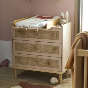 soldes pas cher Commode En Cannage LIGNE POÉSIE Rose – Vertbaudet 16