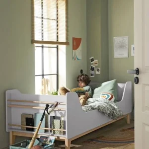 Lit Enfant Avec Rangements Livres Ligne FJORD Gris/bois – Vertbaudet des prix incroyables 10